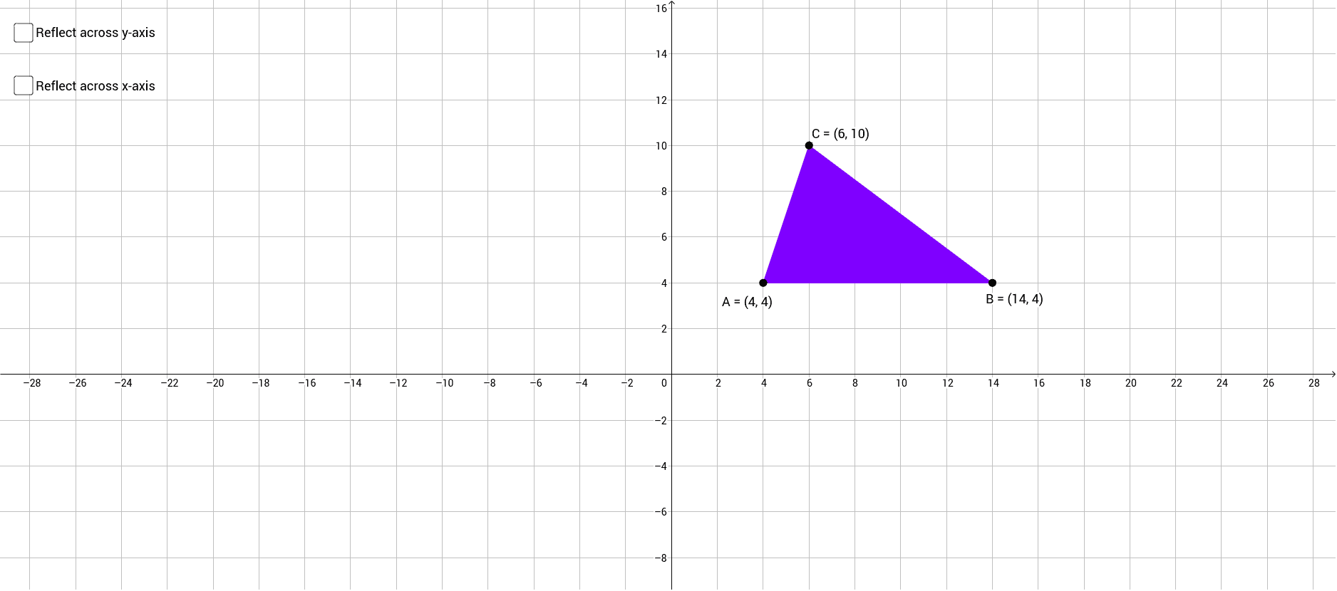 Triangle Reflection GeoGebra