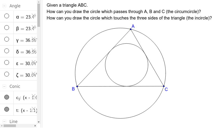 GeoGebra Applet