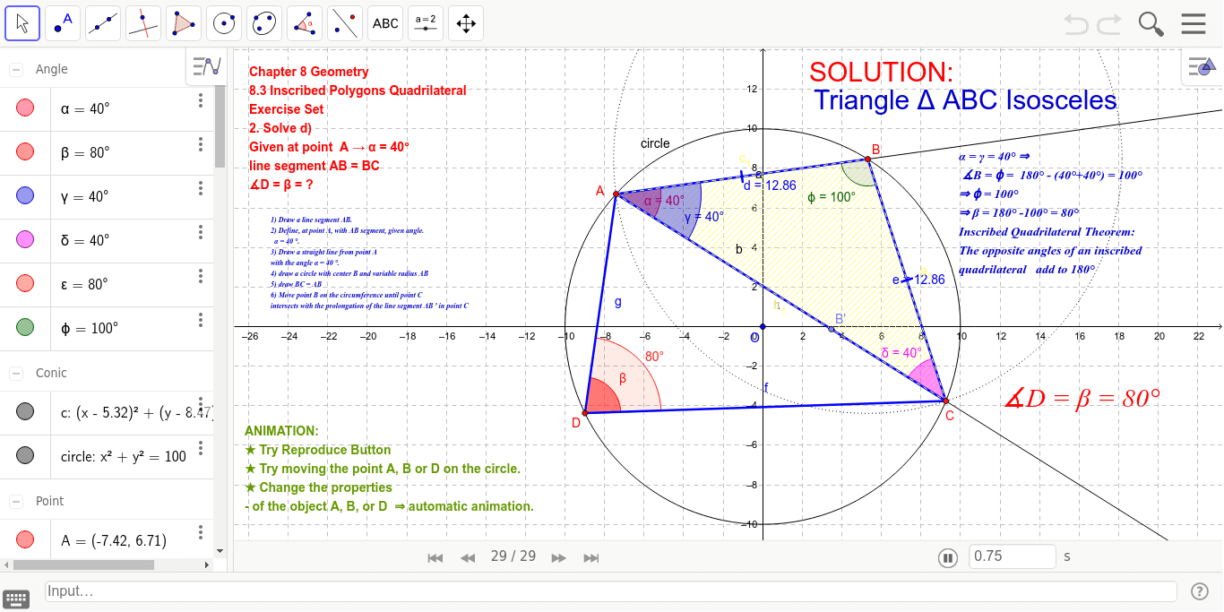 GeoGebra Applet