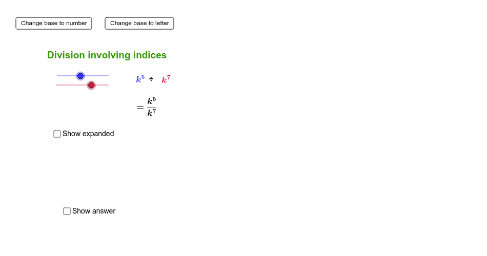 Division Of Powers Law – Geogebra