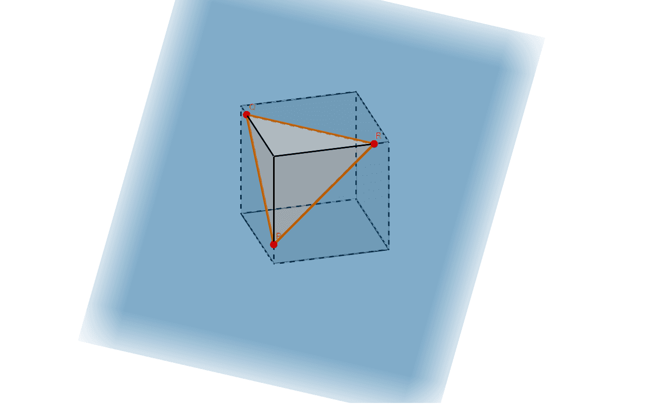 立方体の切断 Geogebra