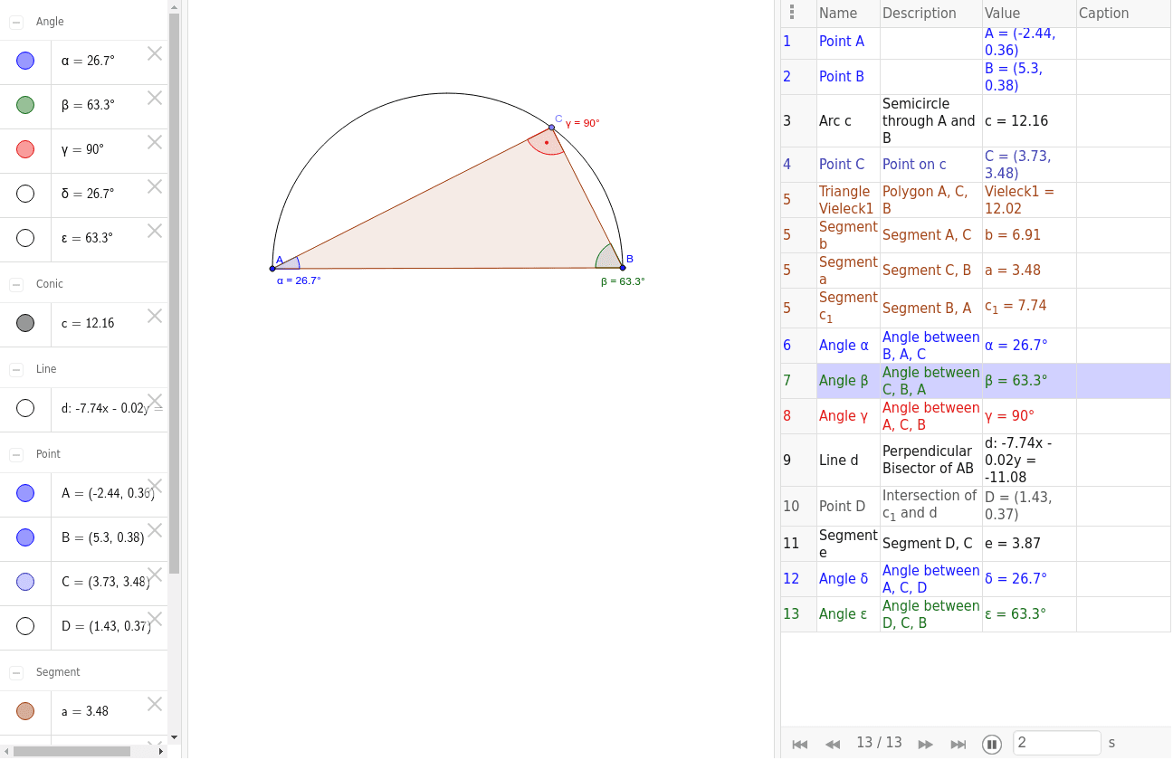 GeoGebra Applet