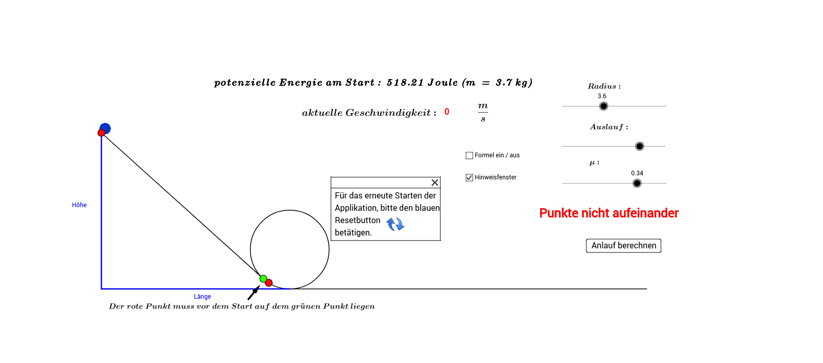 GeoGebra Applet