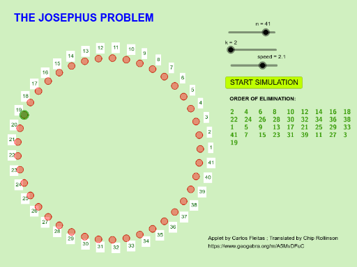 Josephus Problem GeoGebra josephus-problem-geogebra
