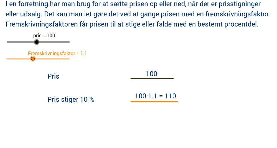 Fremskrivningsfaktoren –