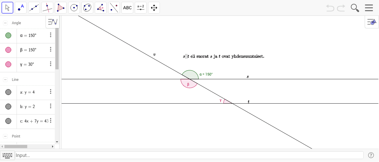 GeoGebra Applet
