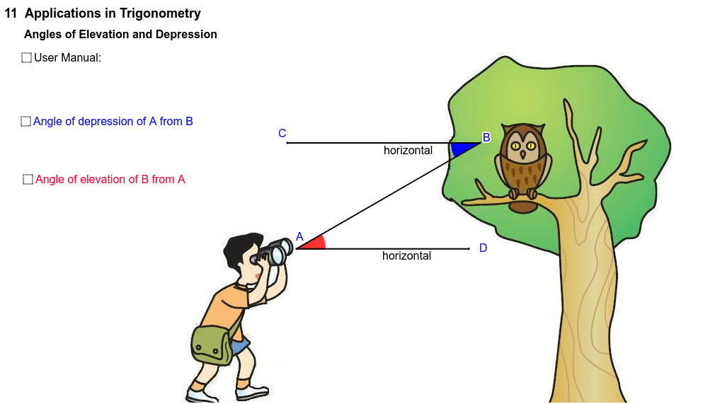 Vidéo de la leçon : Angles d'élévation et de dépression