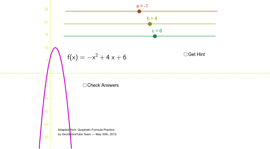 GeoGebra Applet