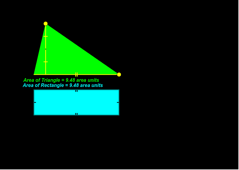Quadrature of the Triangle GeoGebra