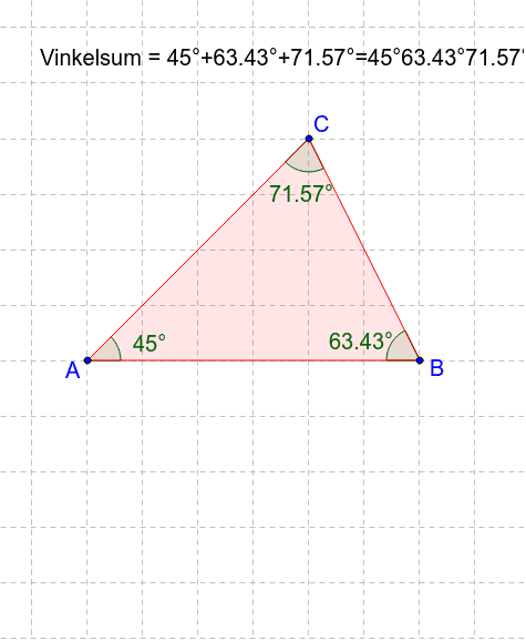 Vinkelsum Trekant