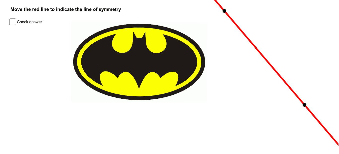 Batman Logo Line of Reflection Symmetry – GeoGebra