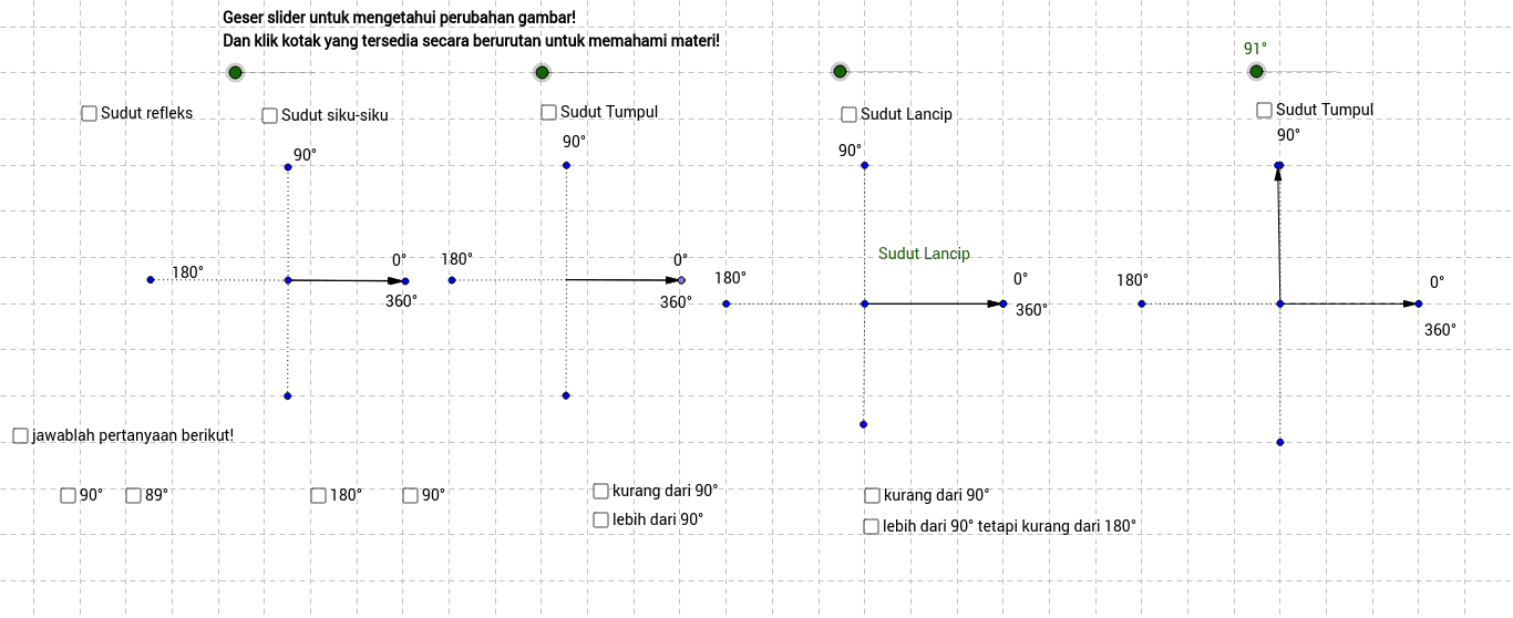 Jenis Sudut Geogebra
