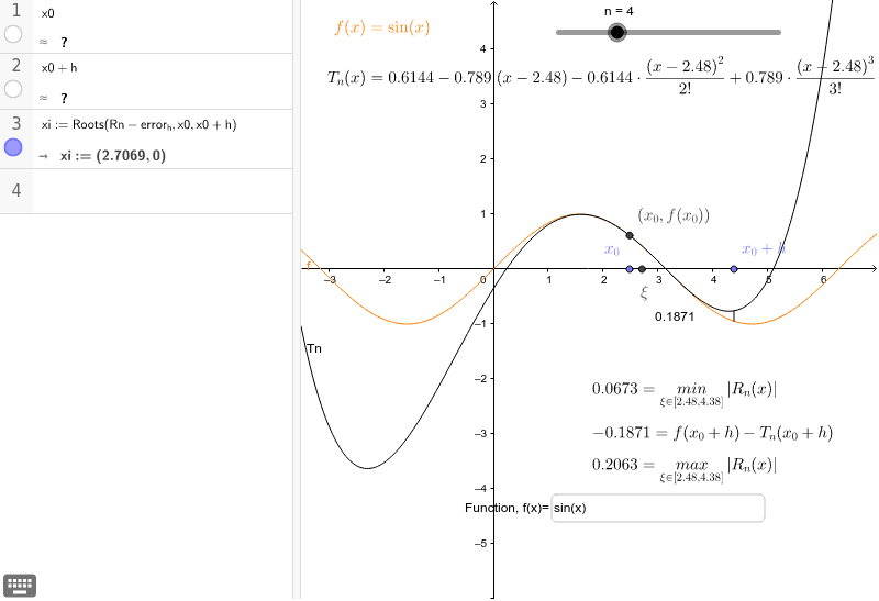 GeoGebra Applet