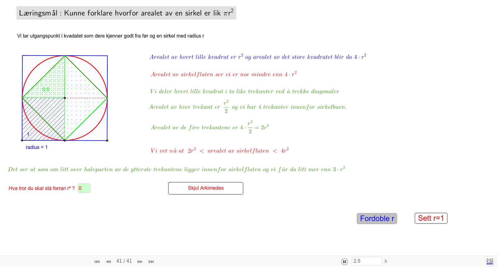 GeoGebra Applet