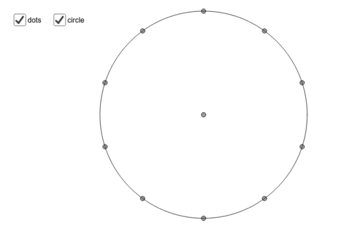 circular 10 dots template – GeoGebra