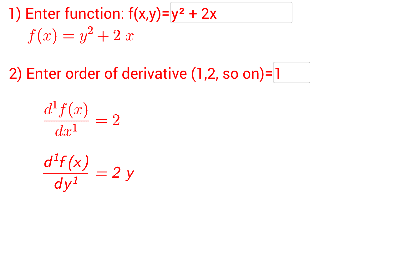 Partial Derivative Calculator – Derivative Calculator