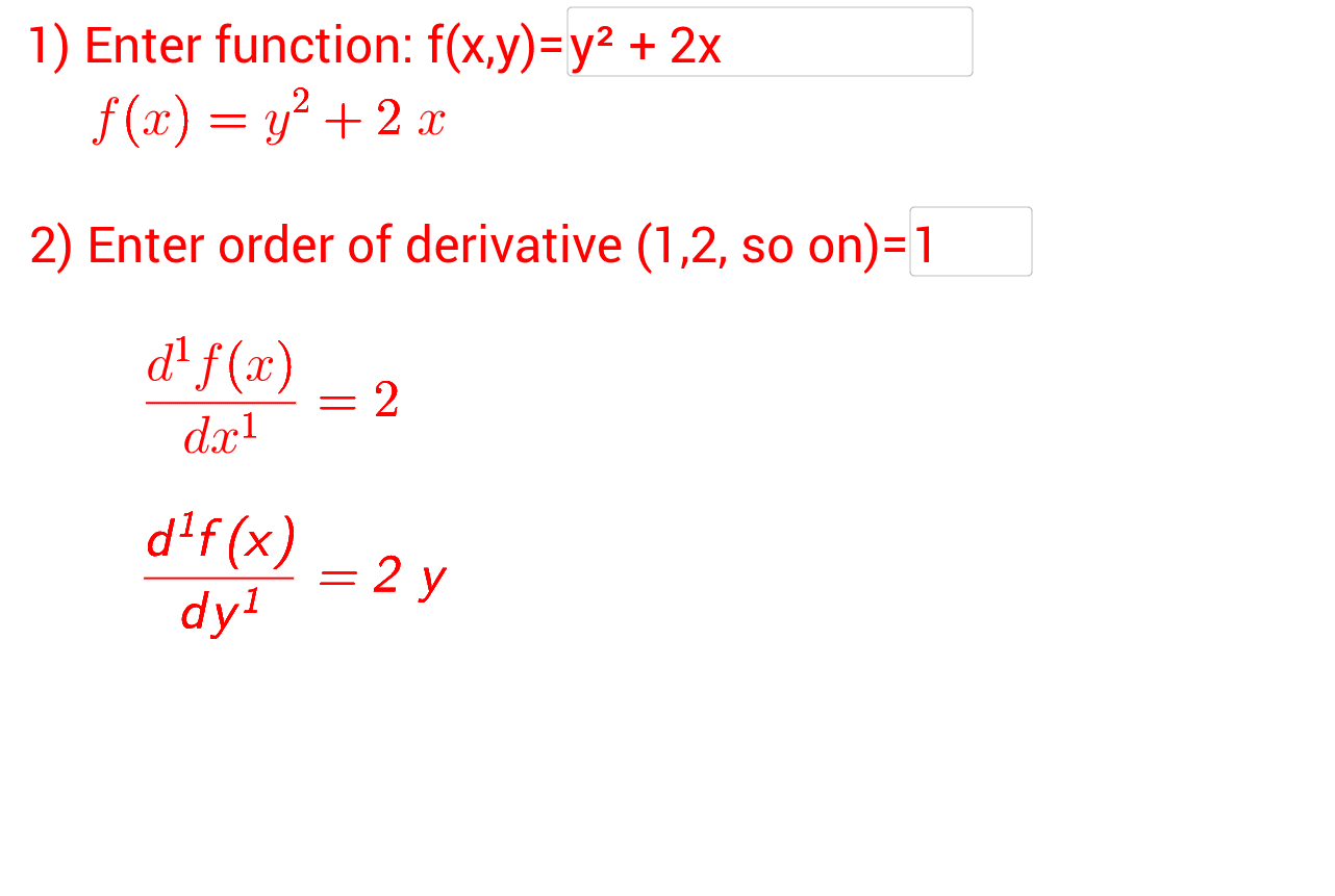 Derivative Calculator • With Steps!