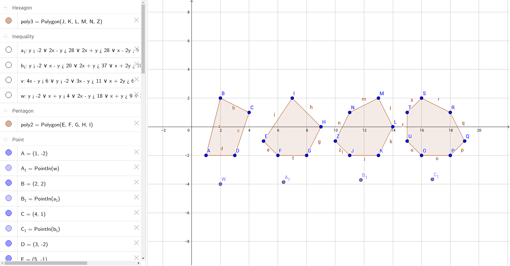 多边形内角和4 Geogebra