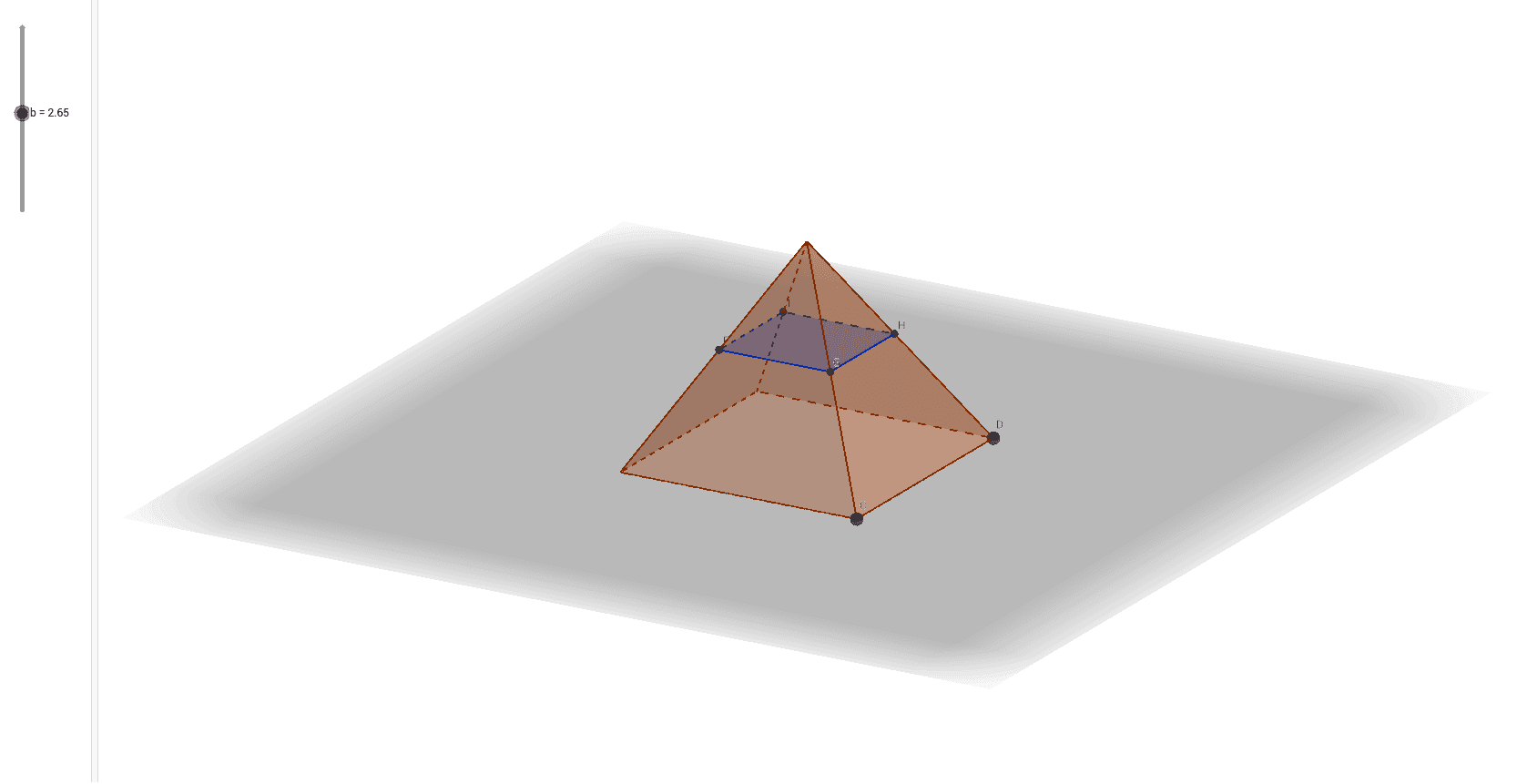 四角錐體 Geogebra