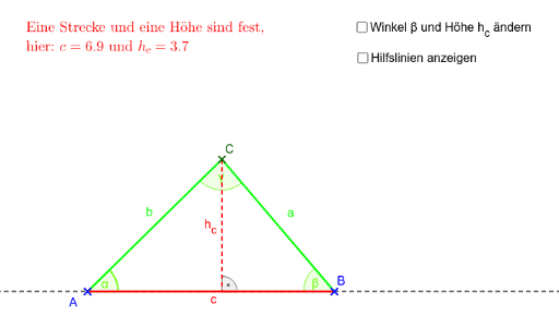 Höhen im Dreieck – GeoGebra