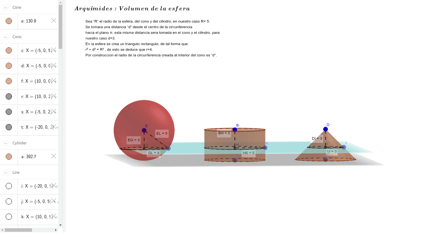 Dejamos además un Applet para que experimentes tu mismo estos resultados: