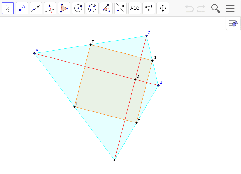 直交四角形 Geogebra