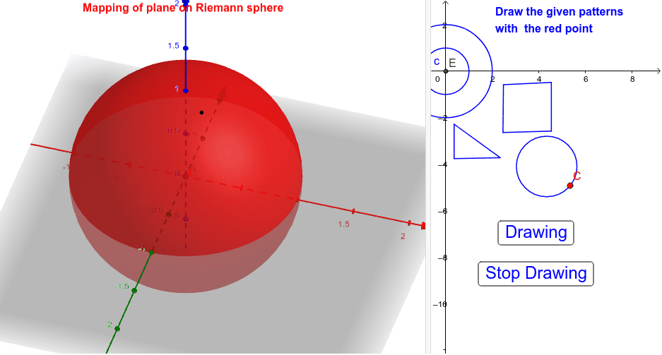 Draw on sphere – GeoGebra