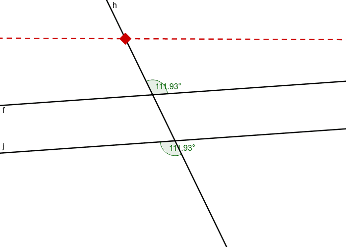 Example 1: Lines f and j are parallel. Press Enter to start activity