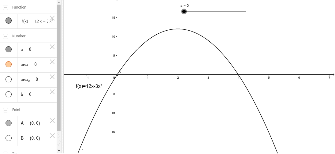 Fundamental theorem of calculus geogebra