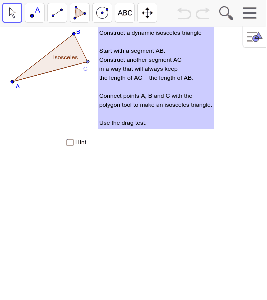 GeoGebra Applet