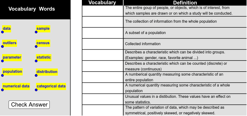 Statistics Vocabulary – GeoGebra