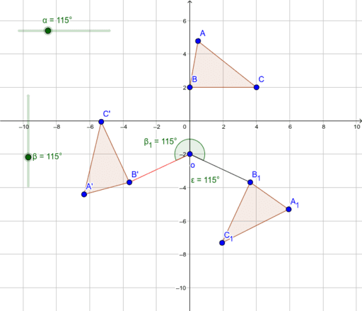 rotation of a triangle created by William Law Chi Wai – GeoGebra