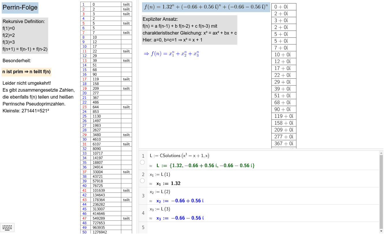 GeoGebra Applet