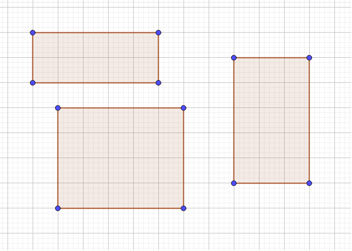 Calculen el área de los siguientes rectángulos.
