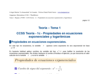 CCSS Teoría - 1c - Propiedades en ecuaciones exponenciales y logarítmicas.pdf