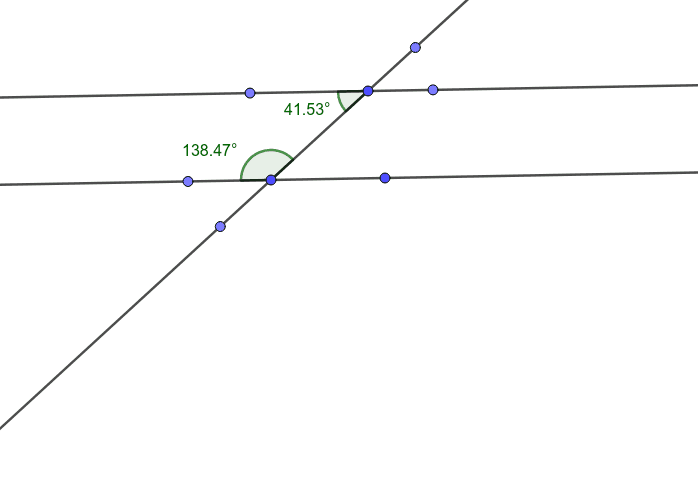 Consecutive Interior Angles Supplementary Geogebra