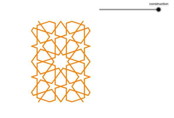 Etoile à 10 Branches Avec 8 étoiles à 5 Branches Geogebra