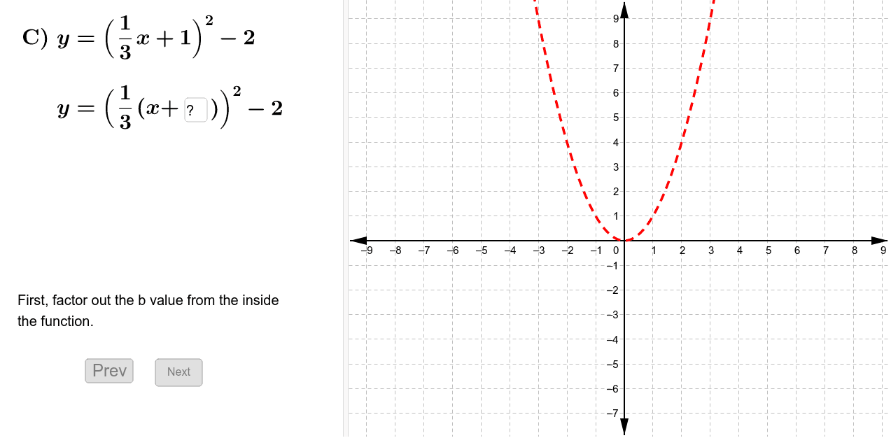 Sketch a graph of the function. Press Enter to start activity
