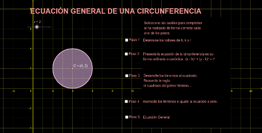 Forma Canonica Ordinaria Y General De La Circunferencia