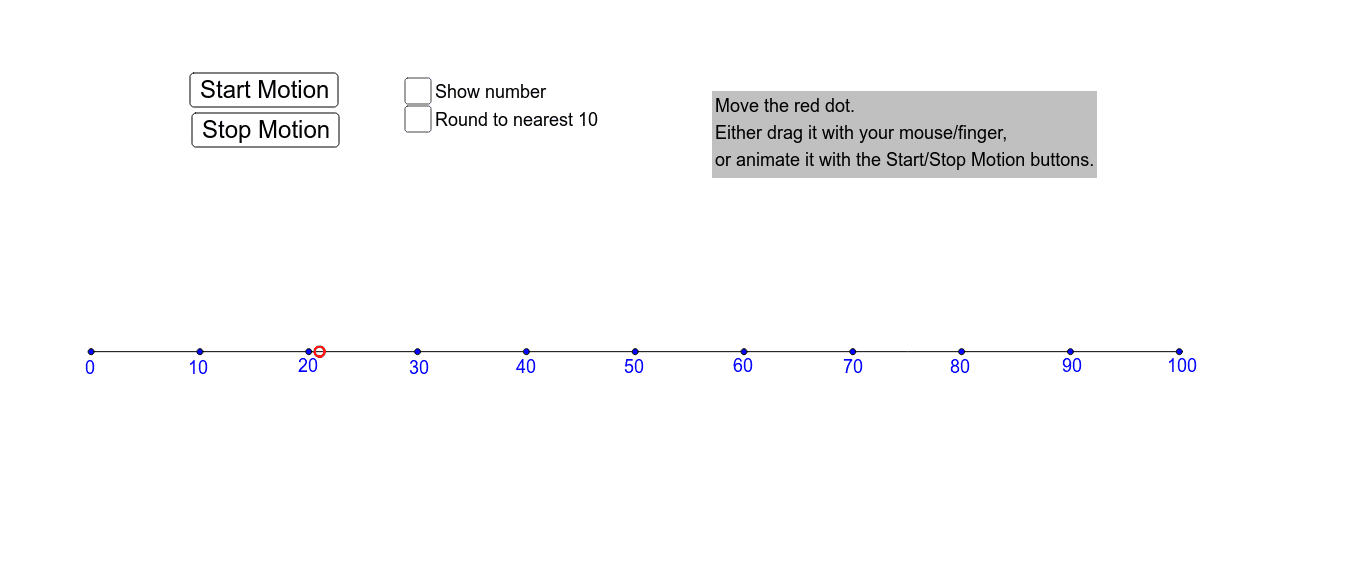 Rounding within 100 – GeoGebra