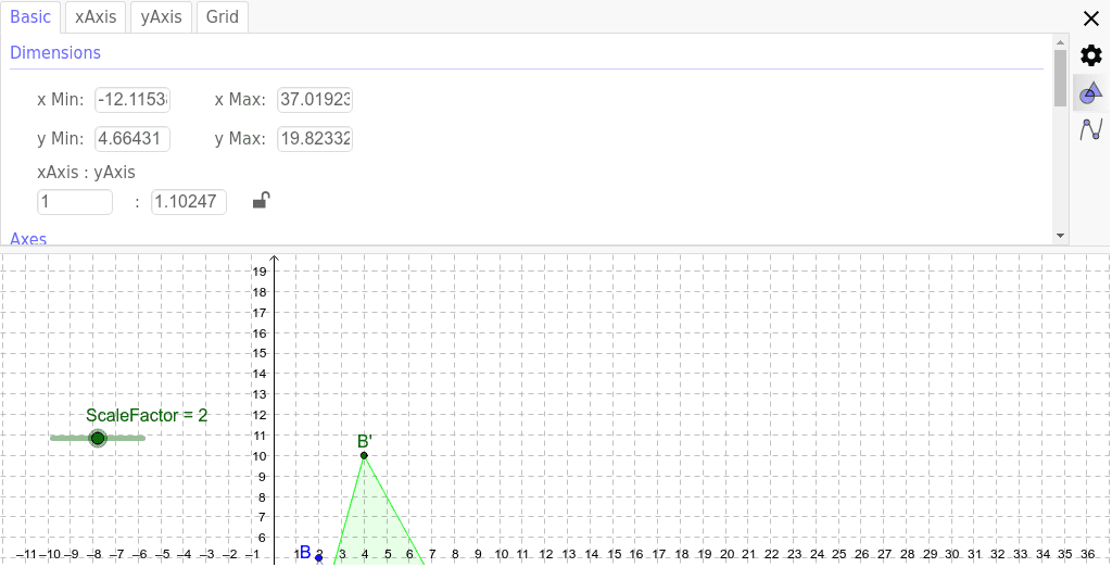 Dilations on the Coordinate Plane – GeoGebra