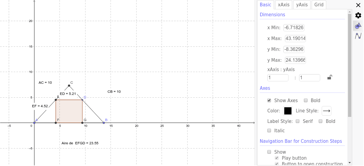 GeoGebra Applet