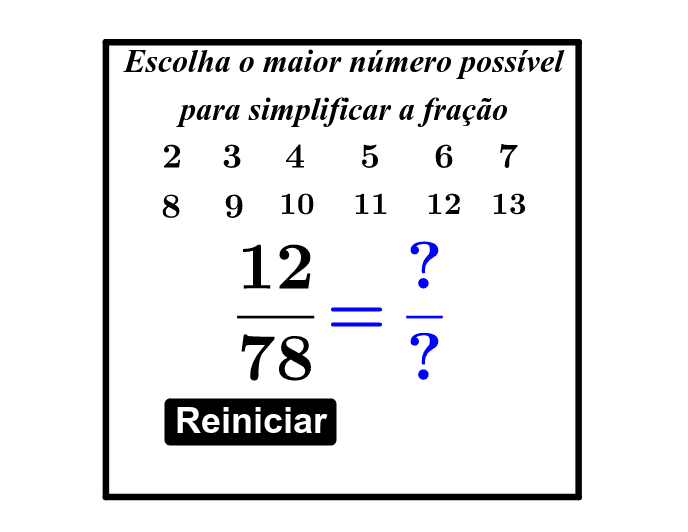 Simplificação de frações 