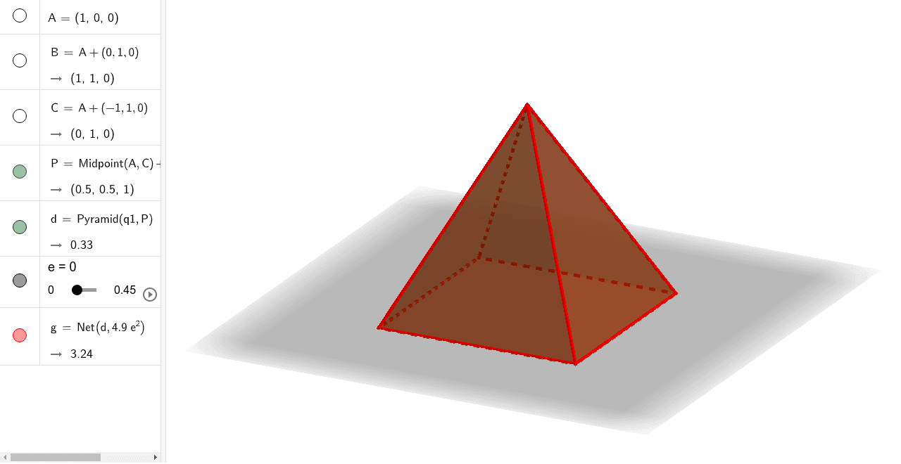 展開図 Geogebra 展開図 Geogebra