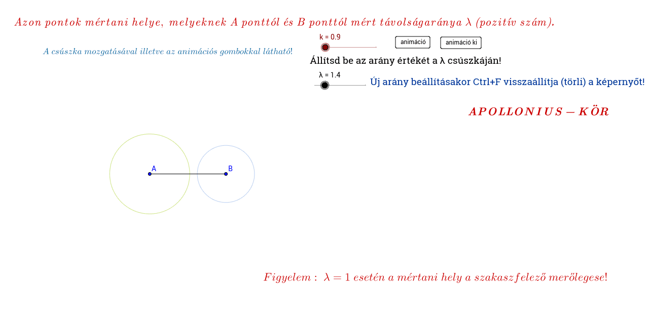 GeoGebra Applet