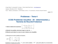 CCSS Problemas resueltos - 20 - determinantes y Teorema de Rouché-Frobenius.pdf