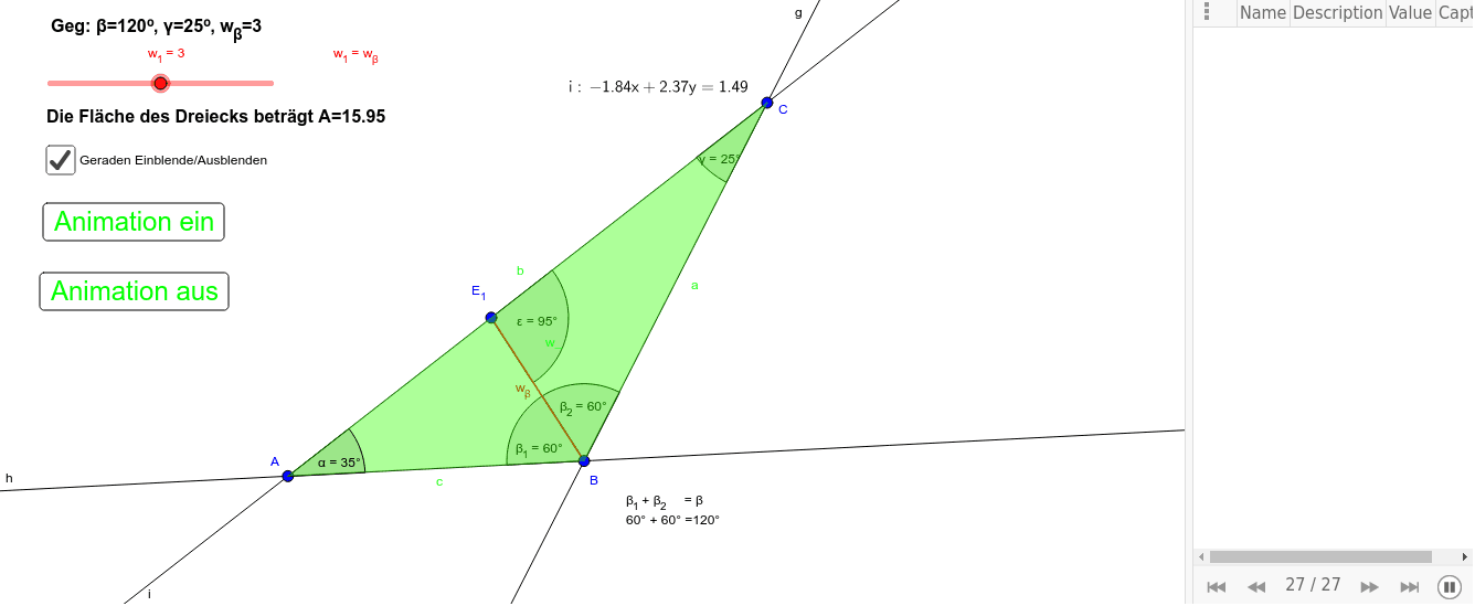 GeoGebra Applet