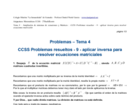 CCSS Problemas resueltos - 9 - aplicar inversa para resolver ecuaciones matriciales.pdf