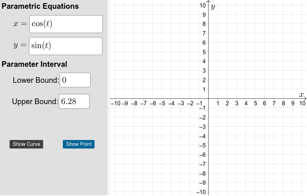 Parametric Equations – GeoGebra