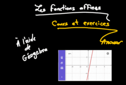 Fonction affine sec 3  